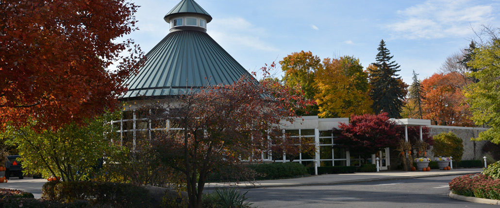 Davis Center in the fall