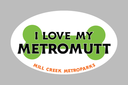 I love my MetroMutt car window cling Design 2