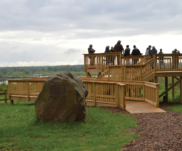 Photograph of the Observation Deck at Mill Creek Wildlife Sanctuary