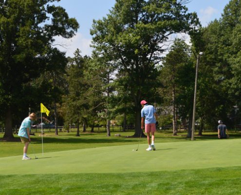 Golfers at Par 3 Golf Course at Wick Recreation Area, Mill Creek MetroParks
