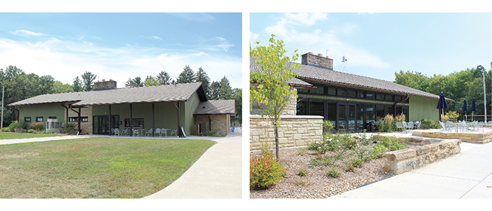 Wick Recreation Center Front and Back View