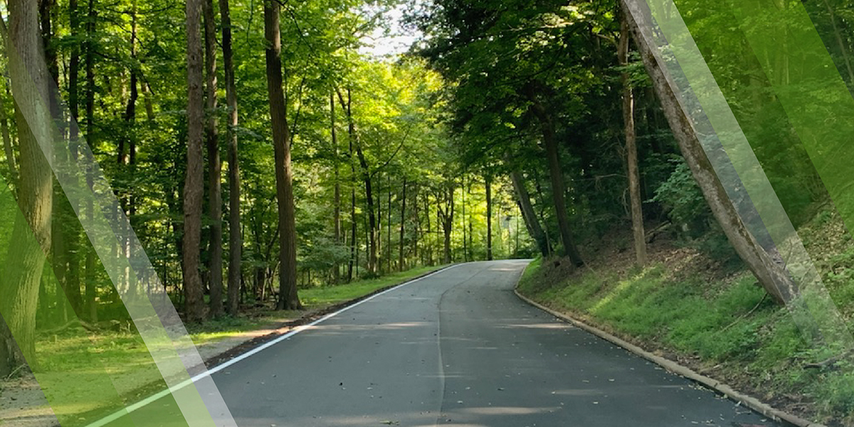 Capital Improvement Projects Page Header showing a resurfaced Park road