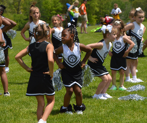 Youth Cheer Squad for NFL Flag Football League at Wick Recreation Area, Mill Creek MetroParks