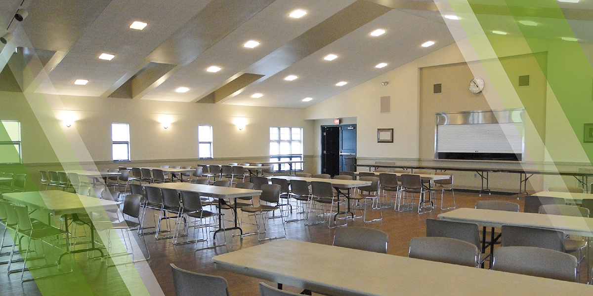 Page Header-McMahon Hall inside the Education Building located at MetroParks Farm in Mill Creek MetroParks