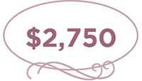 The Forevermore Package starting at $2,750