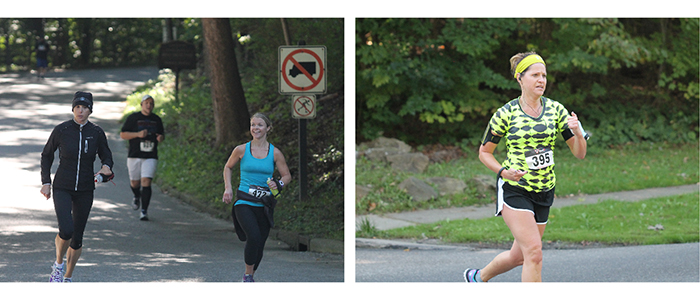 Runners participating in a marathon through Mill Creek MetroParks