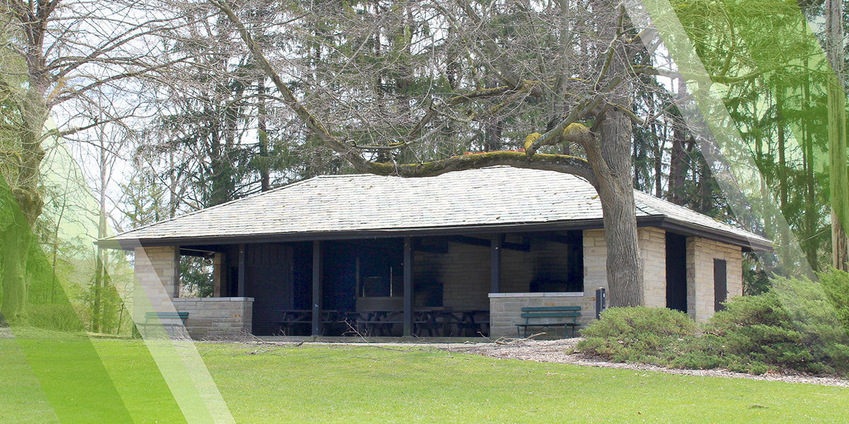 Scholl Pavilion located in Scholl Recreation Area within Mill Creek MetroParks