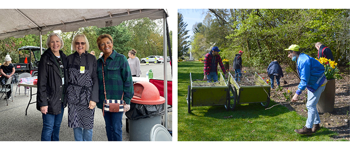 Photographs of volunteers at Mill Creek MetroParks