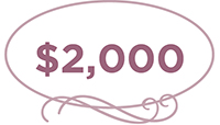 Down Payment starting at $2,000 for the Forevermore Wedding Package