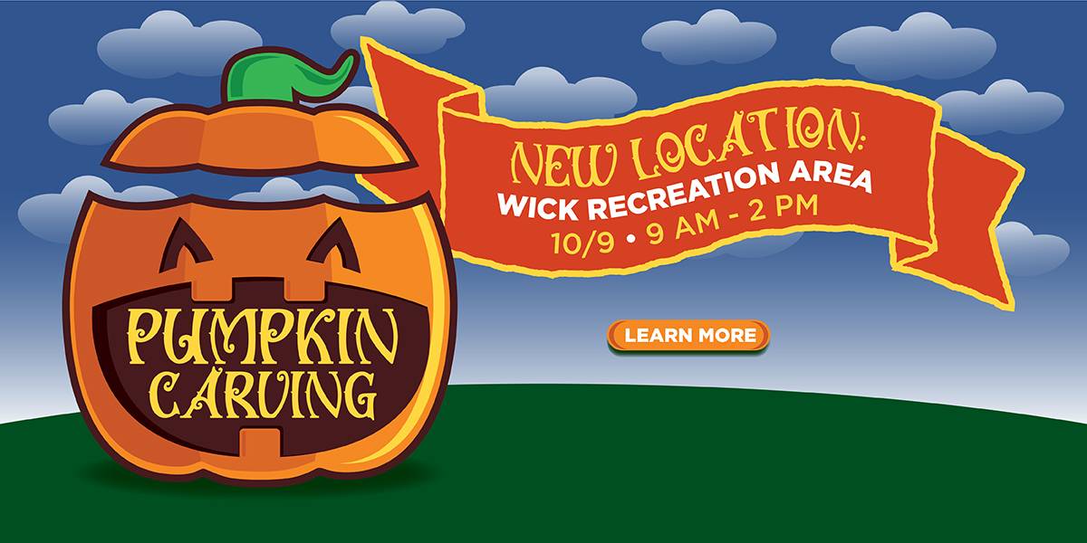 Pumpkin Carving event at Mill Creek MetroParks located in Fellows Riverside Gardens, October 10, 2025 from 9 am - 2 pm.