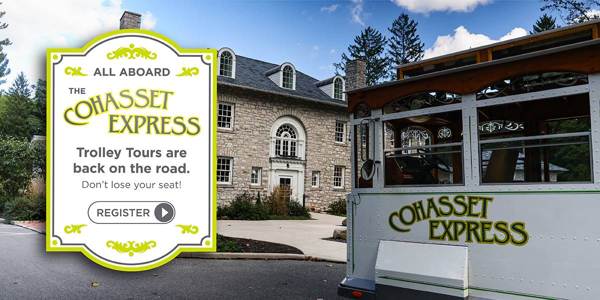 All Aboard the Cohasset Express! Trolley Tours are back on the Road. Click to register.